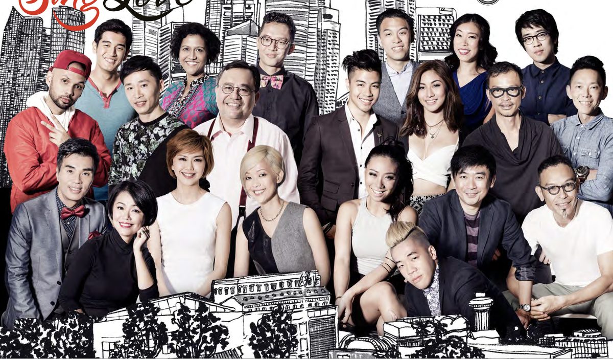 The artists of Sing Love, the SG50 album